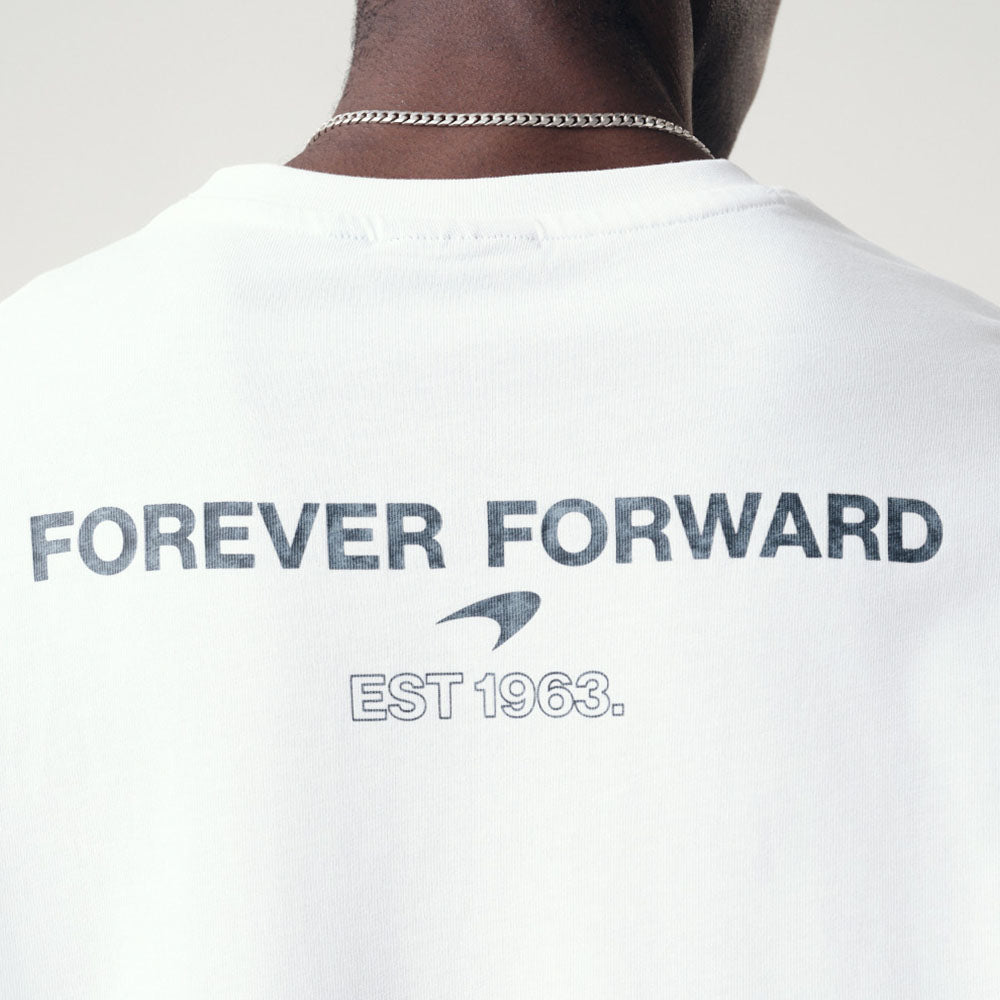 New Era Mclaren Racing Wordmark Washed Pack White Short Sleeve T-Shirt