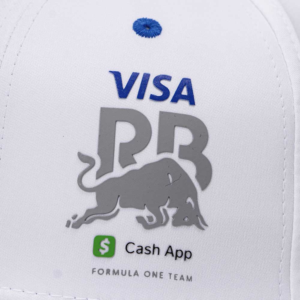 Visa Cash App Racing Bulls White 9SEVENTY Stretch Snapback Cap