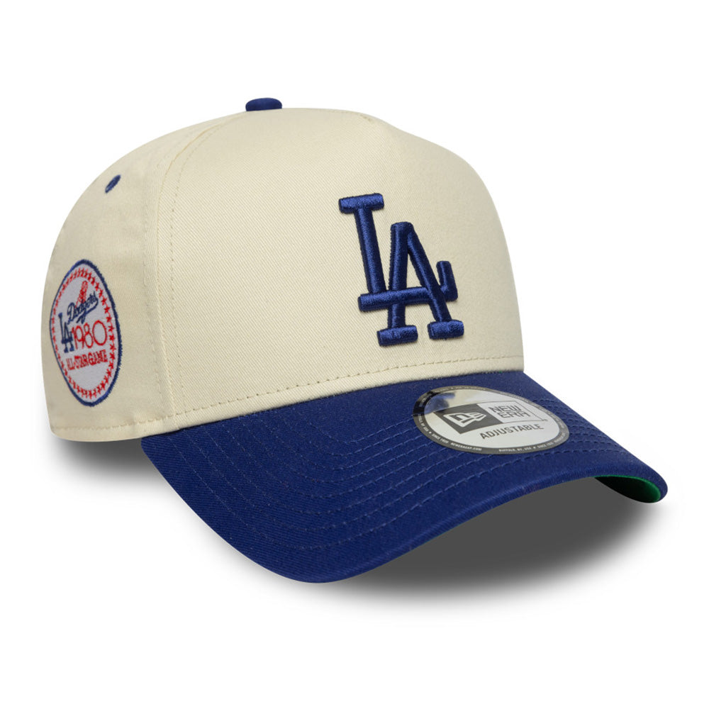 New Era Los Angeles Dodgers All Star Game Patch Light Cream Royal Blue 9FORTY E-Frame Snapback Cap