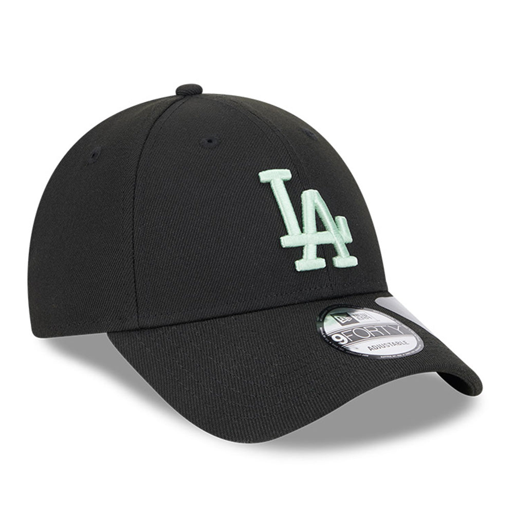 New Era Los Angeles Dodgers Peppermint Repreve® Black 9FORTY Snapback Cap