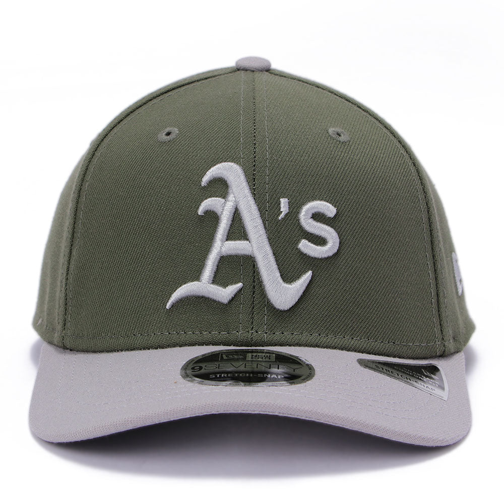 New Era Oakland Athletics New Olive 9SEVENTY Stretch Snapback Cap