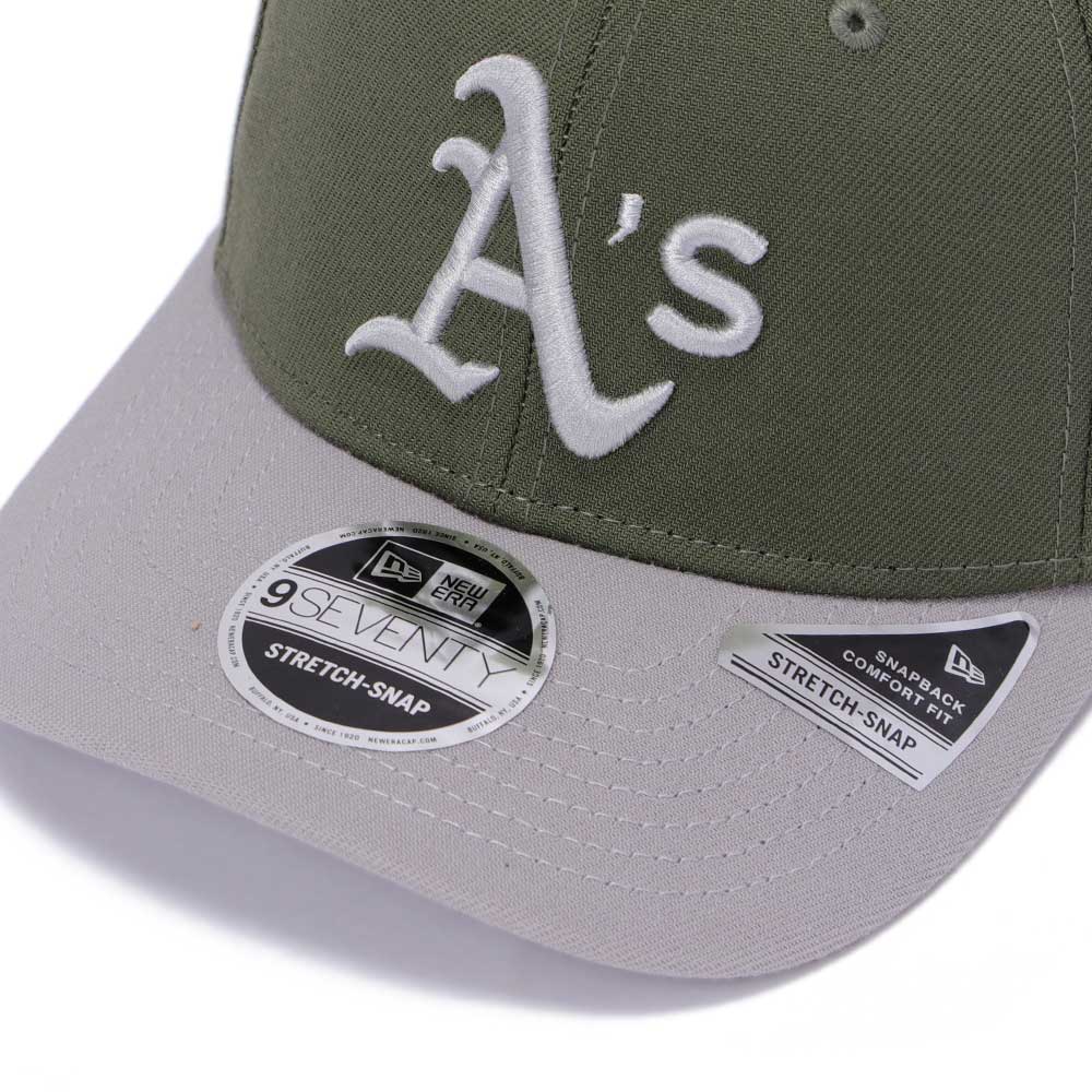 New Era Oakland Athletics New Olive 9SEVENTY Stretch Snapback Cap
