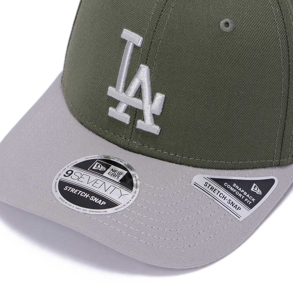 New Era Los Angeles Dodgers New Olive 9SEVENTY Stretch Snapback Cap