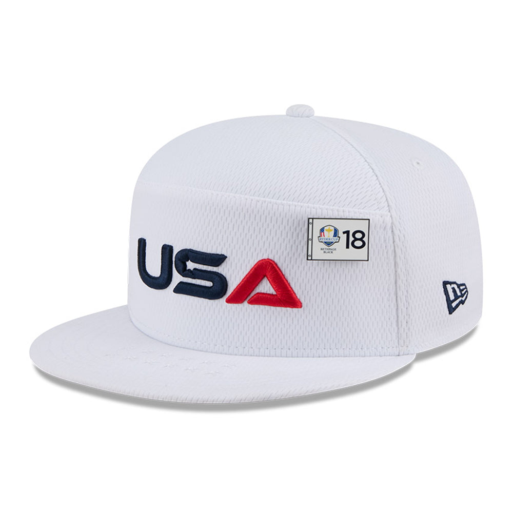 New Era Ryders Cup Team USA 2025 White Split Panel 9FIFTY Snapback Cap