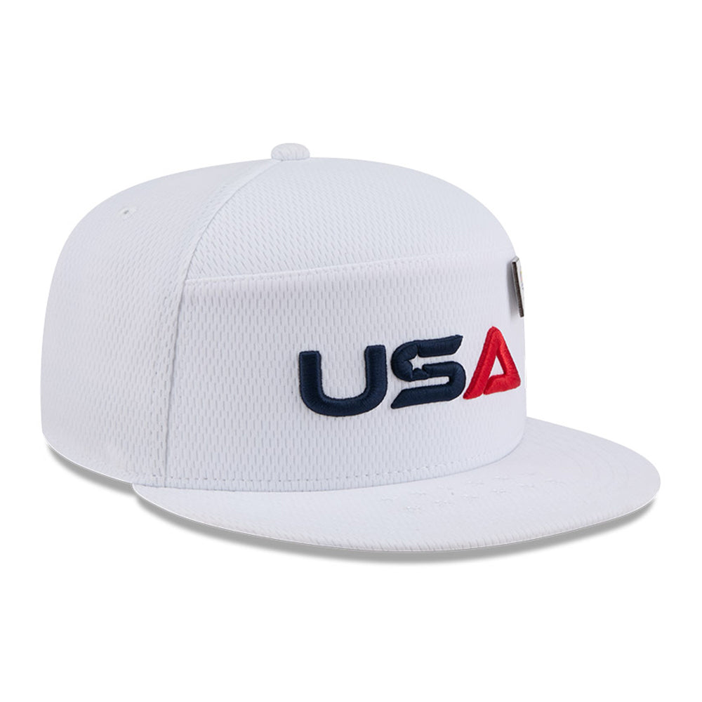 New Era Ryders Cup Team USA 2025 White Split Panel 9FIFTY Snapback Cap