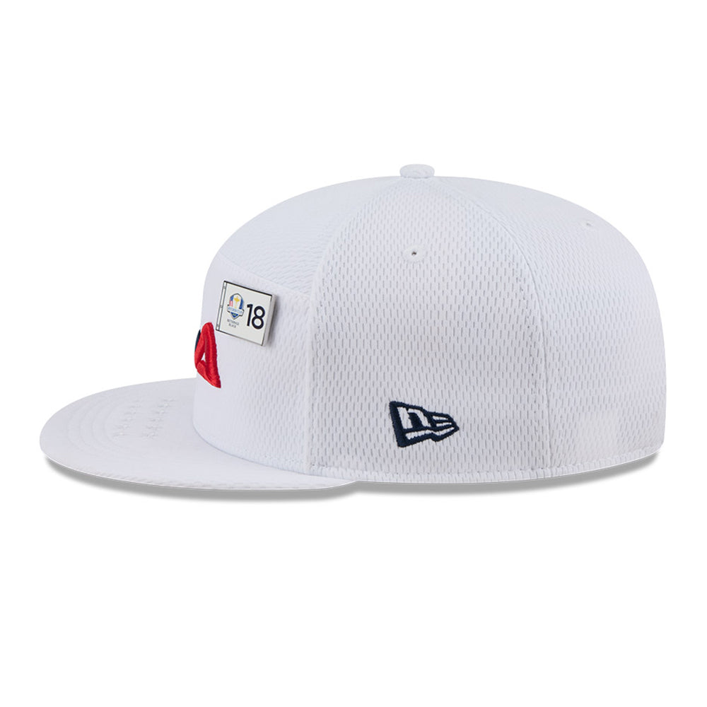 New Era Ryders Cup Team USA 2025 White Split Panel 9FIFTY Snapback Cap