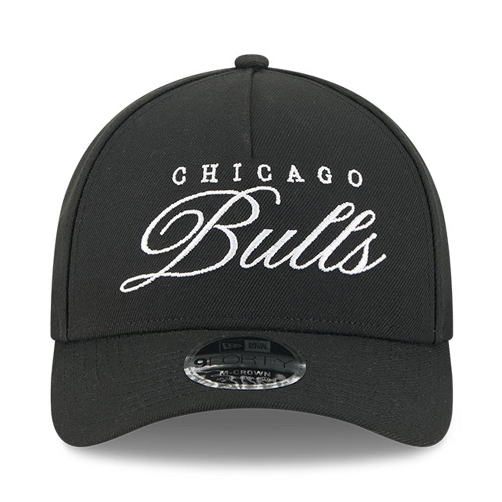 New Era Chicago Bulls NBA 2025 Draft Black 9FORTY M-Crown A-Frame Snapback Cap