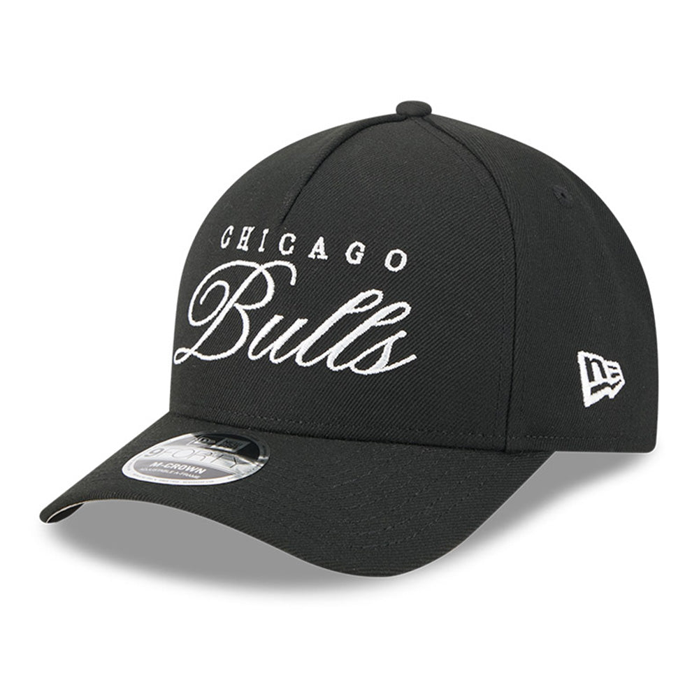 New Era Chicago Bulls NBA 2025 Draft Black 9FORTY M-Crown A-Frame Snapback Cap