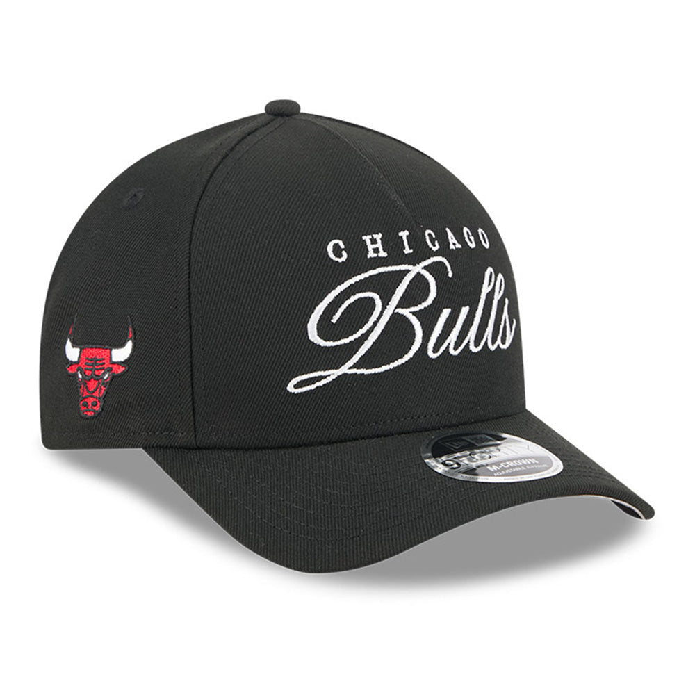 New Era Chicago Bulls NBA 2025 Draft Black 9FORTY M-Crown A-Frame Snapback Cap
