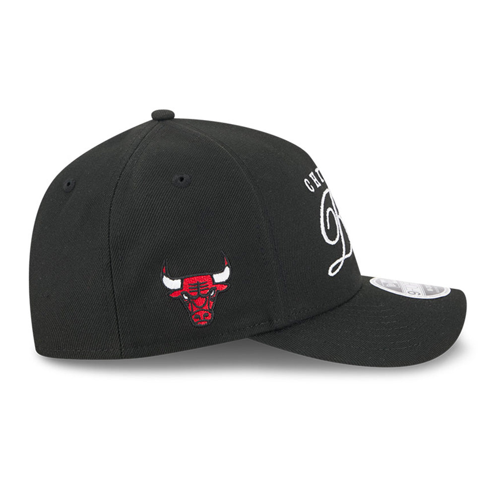 New Era Chicago Bulls NBA 2025 Draft Black 9FORTY M-Crown A-Frame Snapback Cap