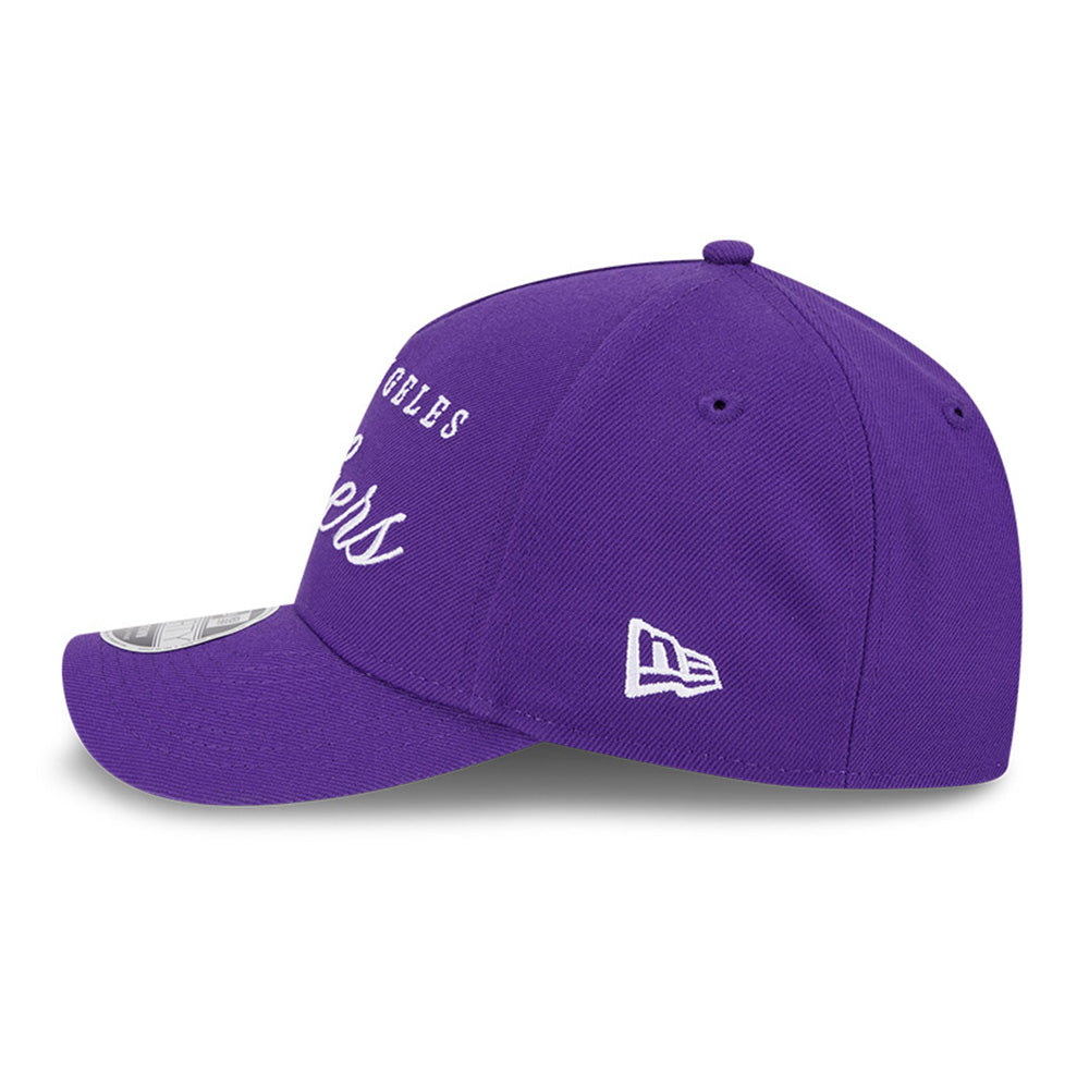 New Era Los Angeles Lakers NBA 2025 Draft Purple 9FORTY M-Crown A-Frame Snapback Cap
