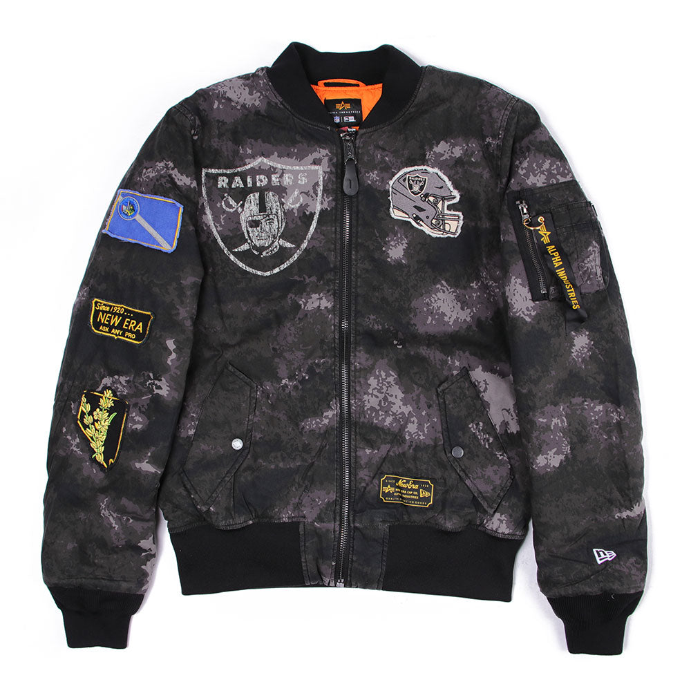 New Era Las Vegas Raiders Alpha Industries (ONLINE EXCLUSIVE) JKT2460 Black Jacket