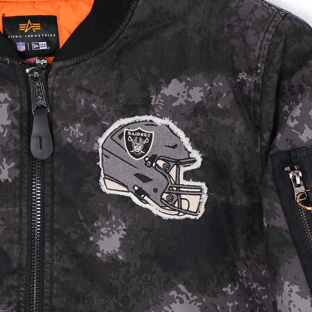New Era Las Vegas Raiders Alpha Industries (ONLINE EXCLUSIVE) JKT2460 Black Jacket