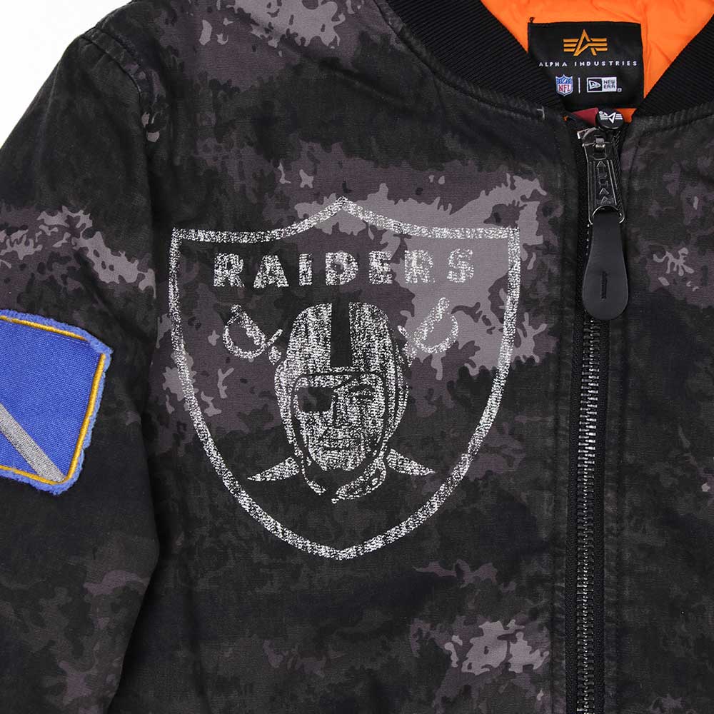 New Era Las Vegas Raiders Alpha Industries (ONLINE EXCLUSIVE) JKT2460 Black Jacket