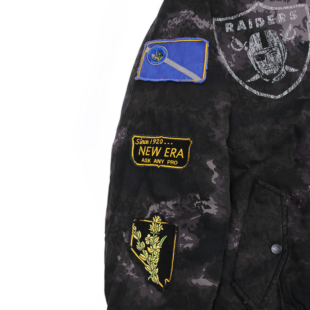 New Era Las Vegas Raiders Alpha Industries (ONLINE EXCLUSIVE) JKT2460 Black Jacket