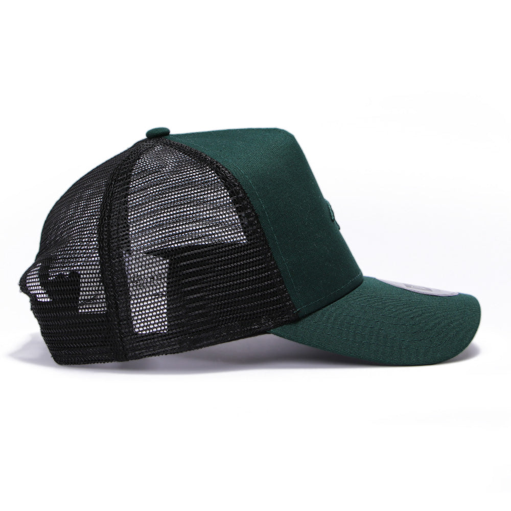 New Era Mclaren Racing Dark Green 9FORTY E-Frame Trucker Snapback Cap