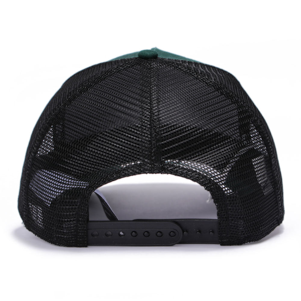 New Era Mclaren Racing Dark Green 9FORTY E-Frame Trucker Snapback Cap