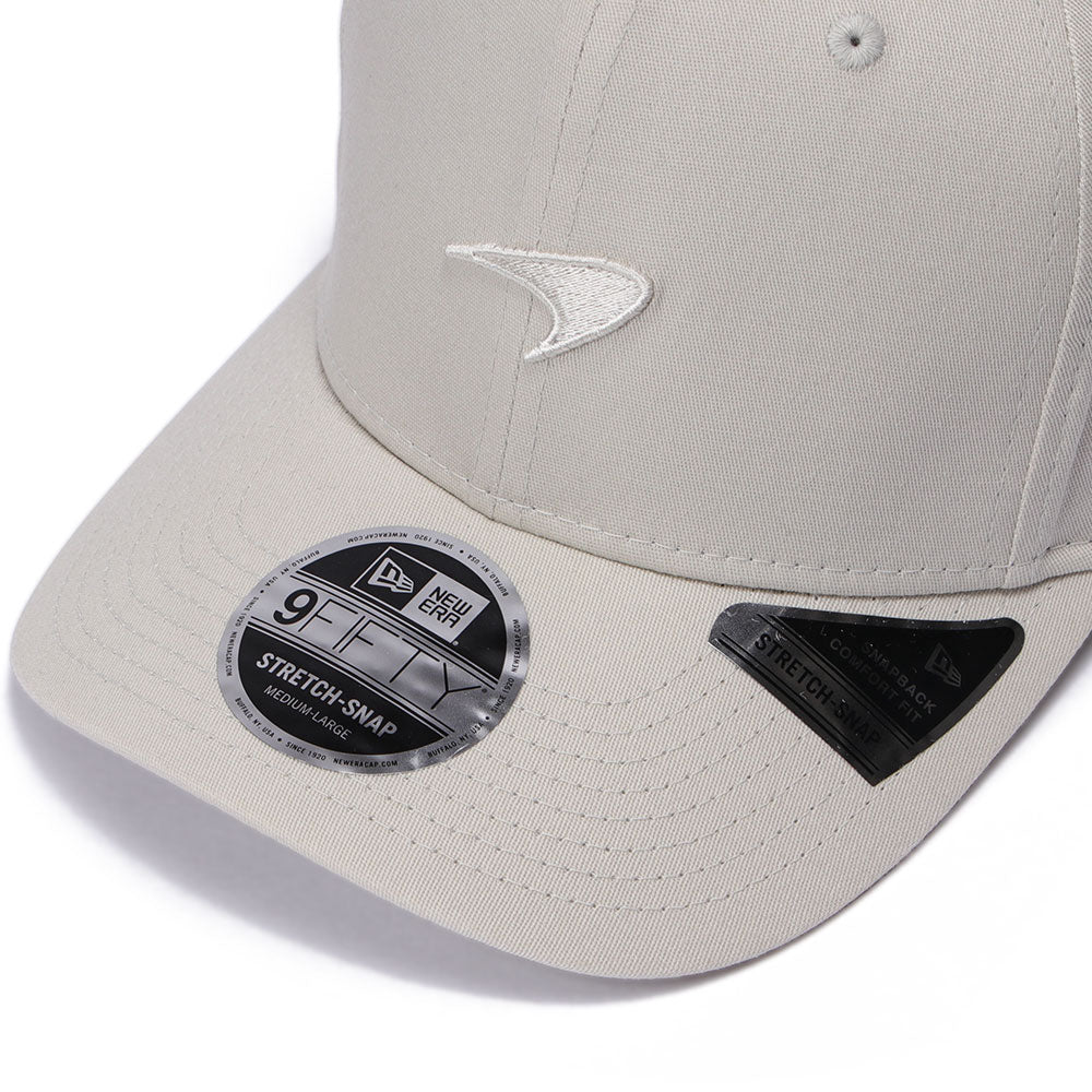 New Era Mclaren Racing Light Cream 9FIFTY Stretch Snapback Cap