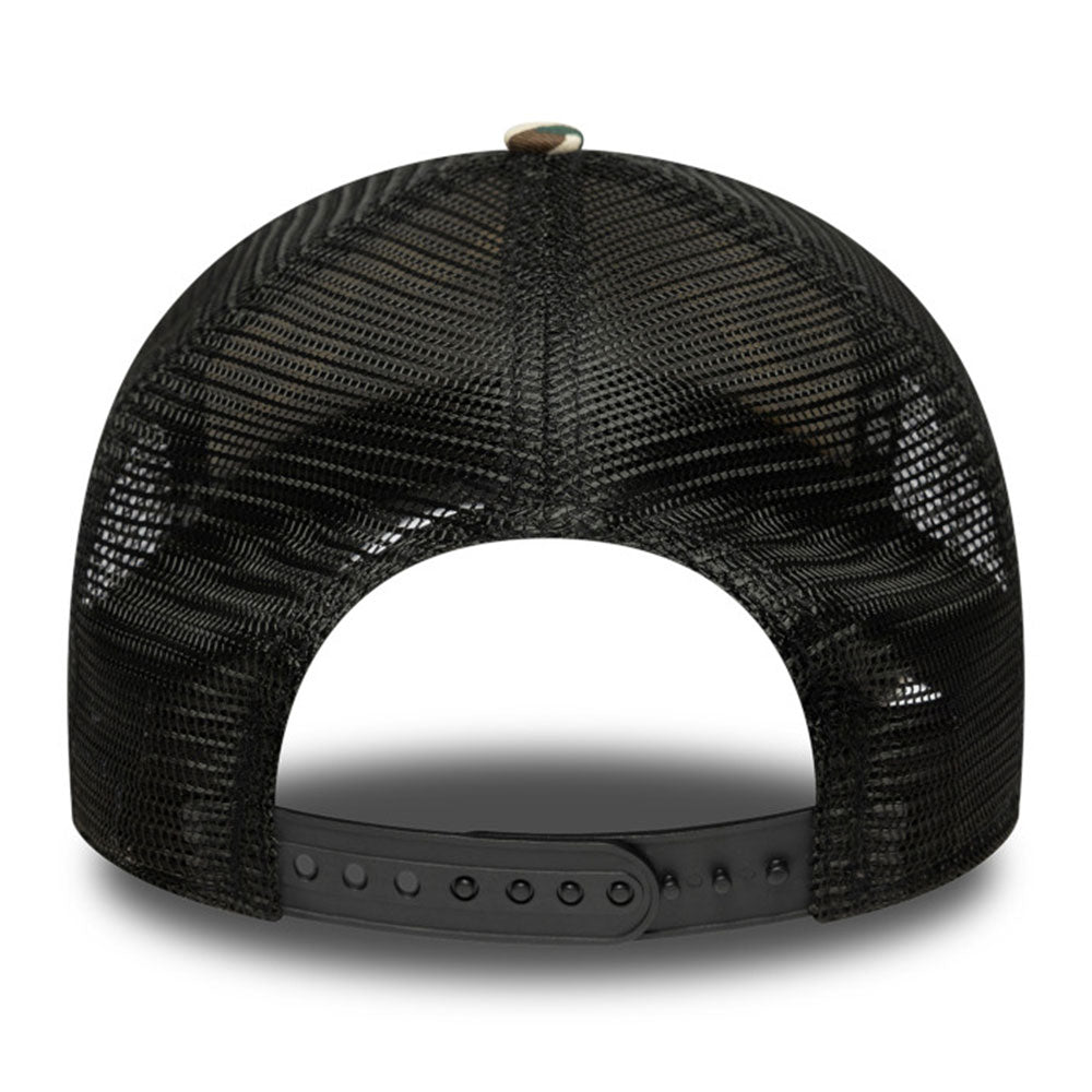 New Era Ducati Motorsport Logo Scrambler Light Cream Camo 9FORTY A-Frame Trucker Snapback Cap