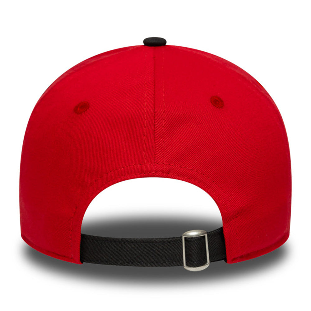 New Era Manchester United FC Bar Stripe Scarlet 9TWENTY Adjustable Cap