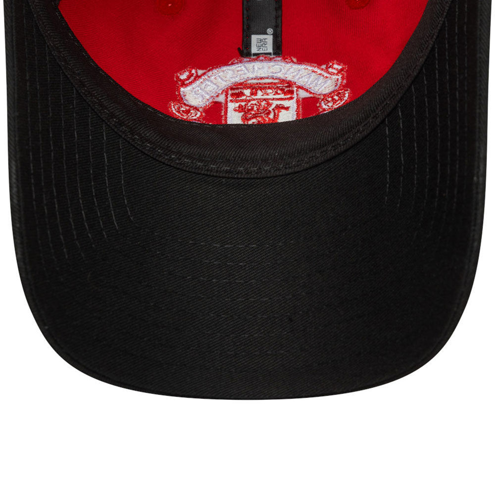New Era Manchester United FC Bar Stripe Scarlet 9TWENTY Adjustable Cap