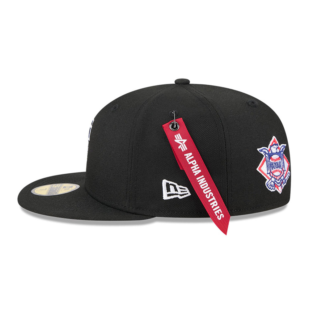 New Era San Francisco Giants Alpha Industries JKT2460 Black 59FIFTY Fitted Cap