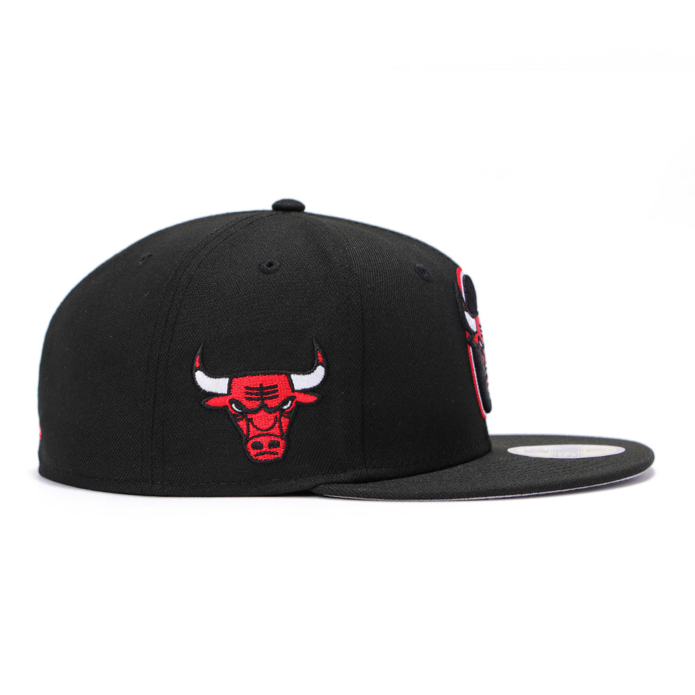 New Era Chicago Bulls Deceptor Collection Black 59FIFTY Fitted Cap