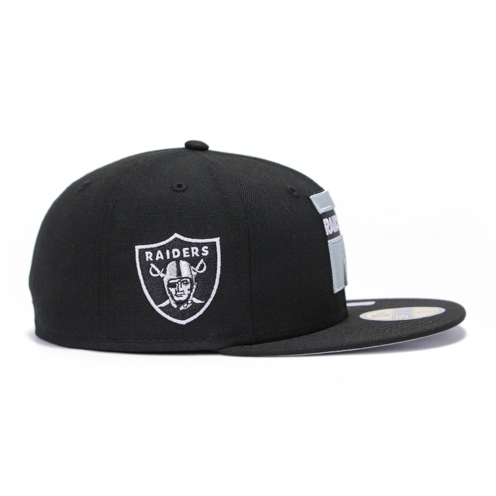 New Era Las Vegas Raiders Deceptor Collection Black 59FIFTY Fitted Cap