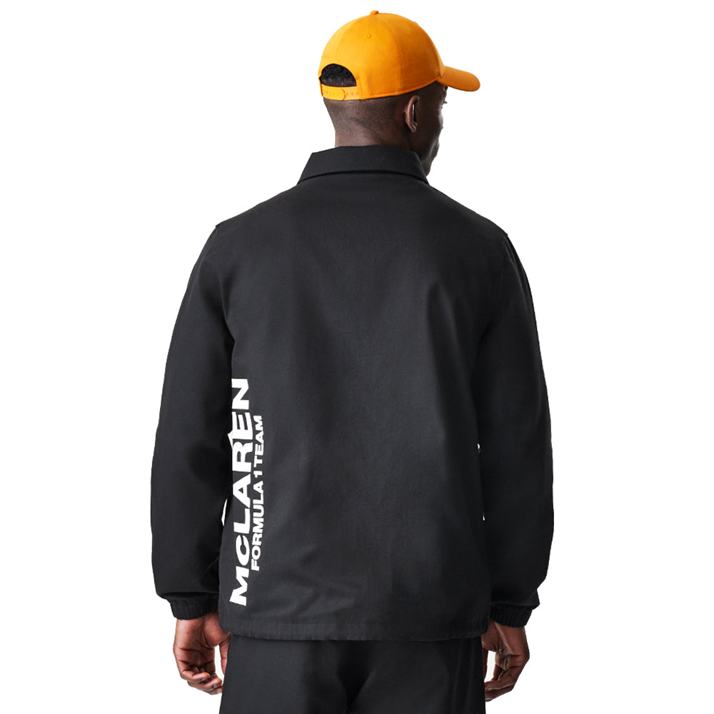 New Era Mclaren Motorsports Black Coach Jacket