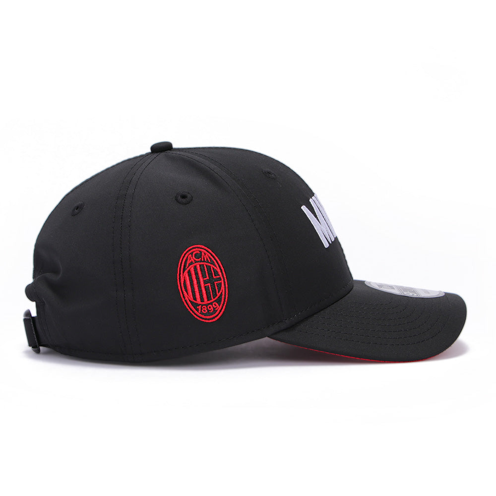 New Era AC Milan Football Club Wordmark Black 9FORTY Adjustable Cap