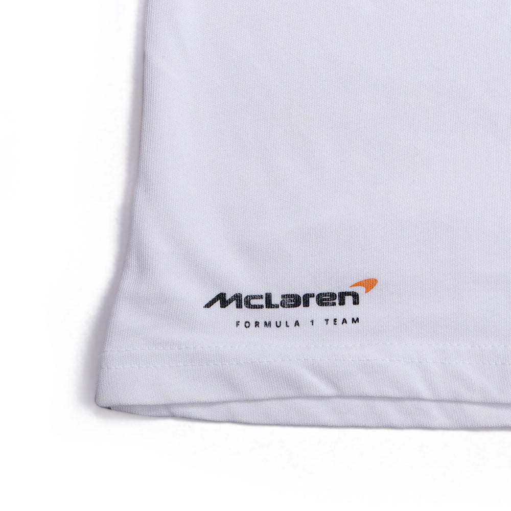 New Era McLaren Racing Wordmark White Oversized Short Sleeve T-Shirt