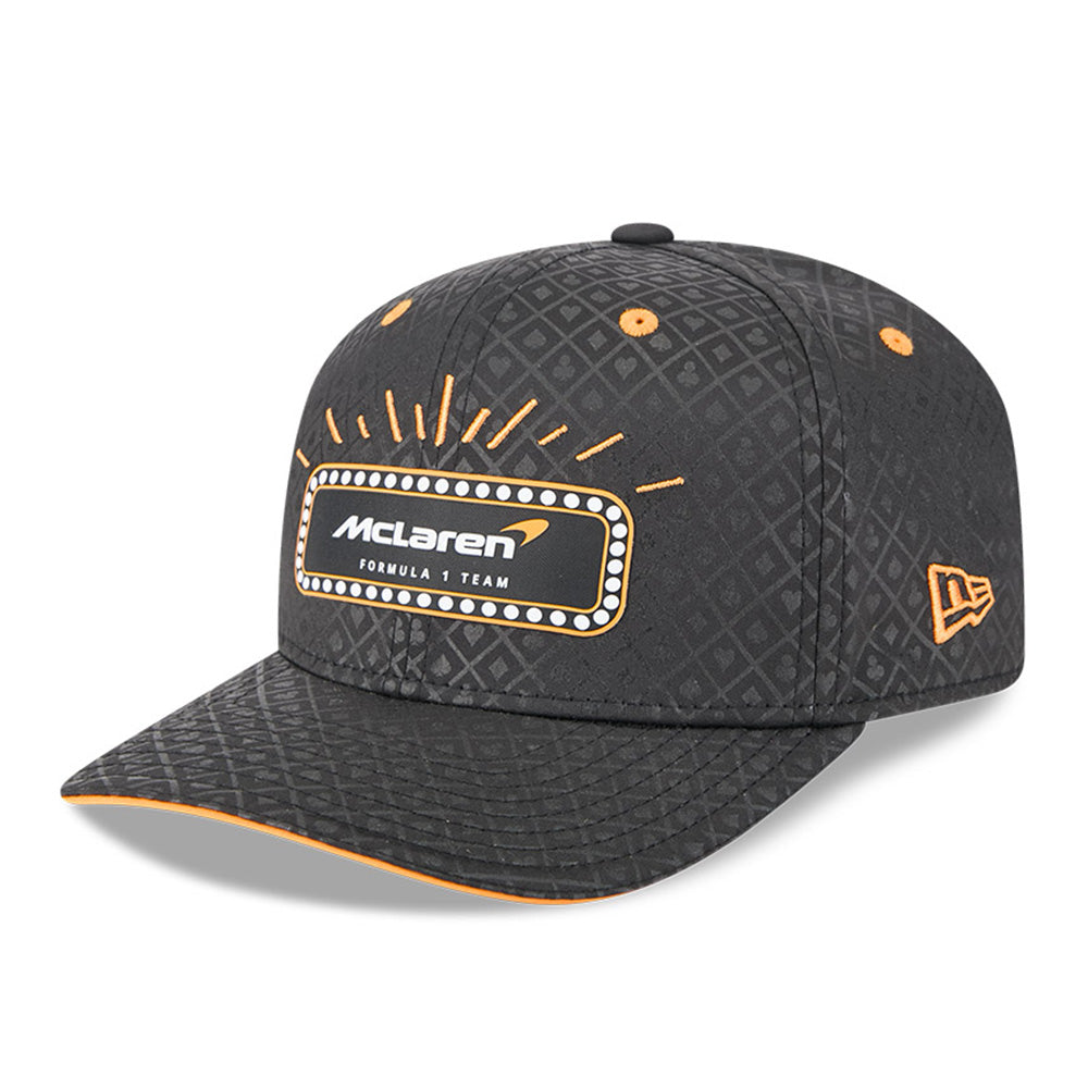 New Era McLaren Racing Las Vegas Race Special Black Orange 9SEVENTY Stretch Snapback Cap