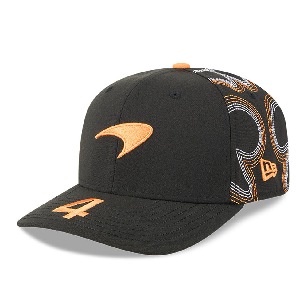 New Era McLaren Racing Lando Norris Austin Race Special Black 9SEVENTY Stretch Snapback Cap