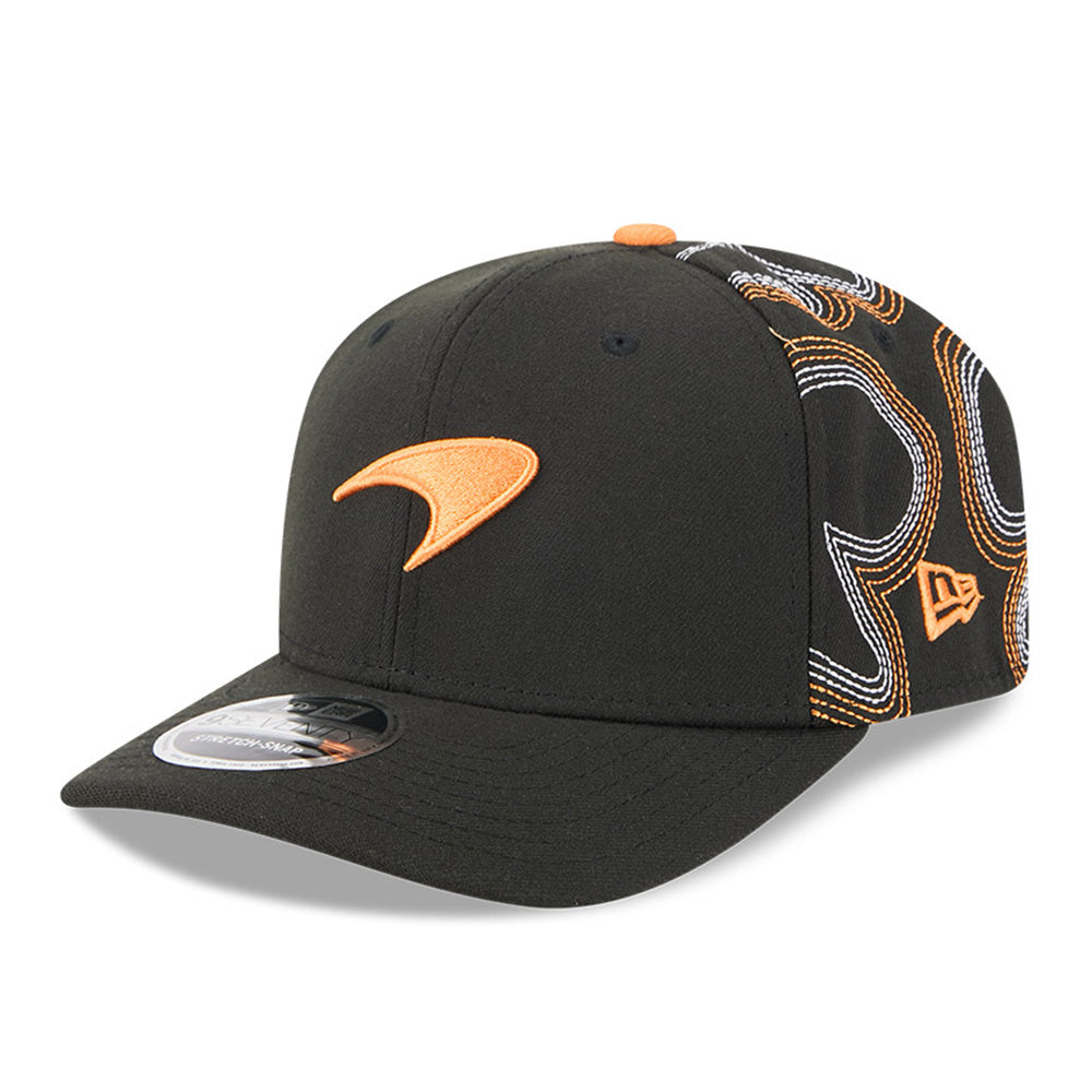 New Era McLaren Racing Austin Race Special Black 9SEVENTY Stretch Snapback Cap