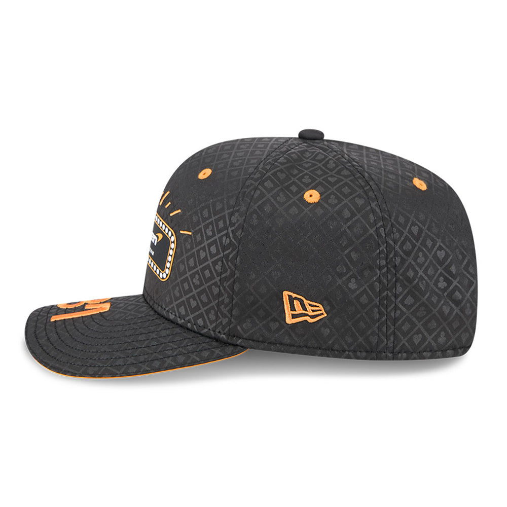 New Era McLaren Racing Oscar Piastri Las Vegas Race Special Black Orange 9SEVENTY Stretch Snapback Cap