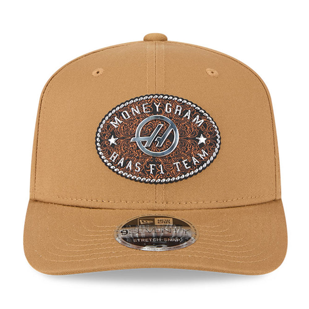 New Era Moneygram HAAS F1 Team Austin Race Special Beige 9SEVENTY Stretch Snapback Cap