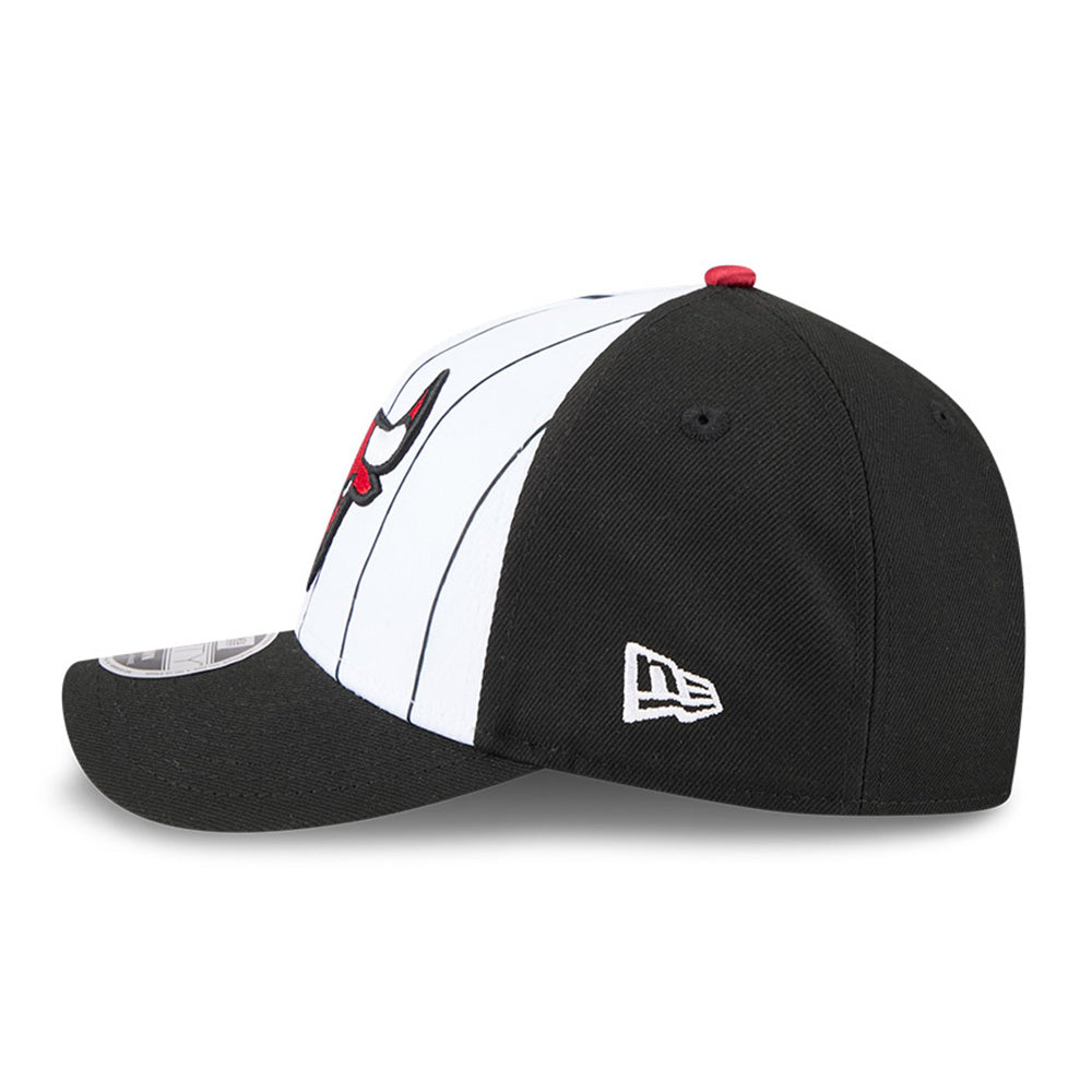 New Era Chicago Bulls Tip Off 2025 White Black 9FORTY M-Crown A-Frame Snapback Cap