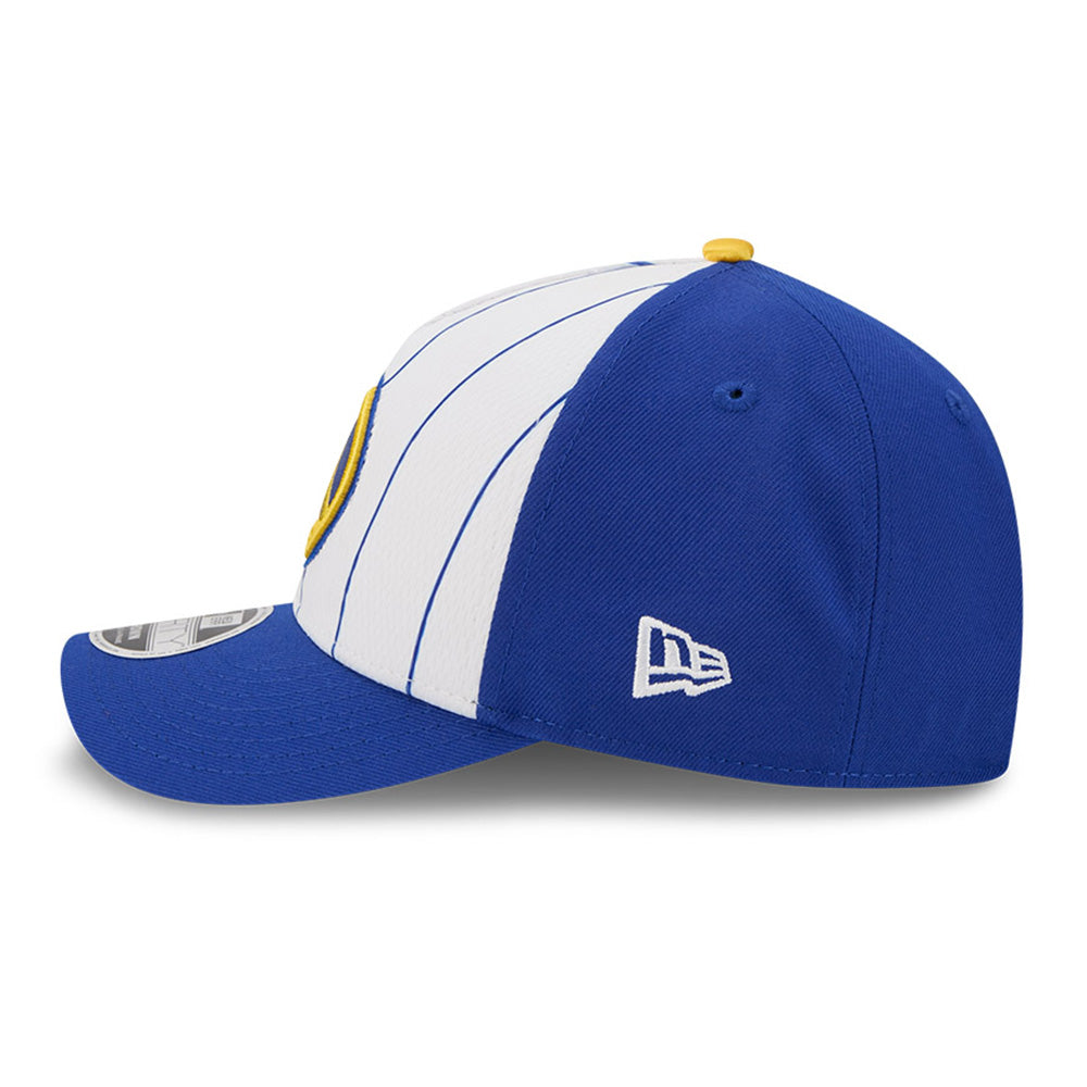 New Era Golden State Warriors Tip Off 2025 White Blue 9FORTY M-Crown A-Frame Snapback Cap