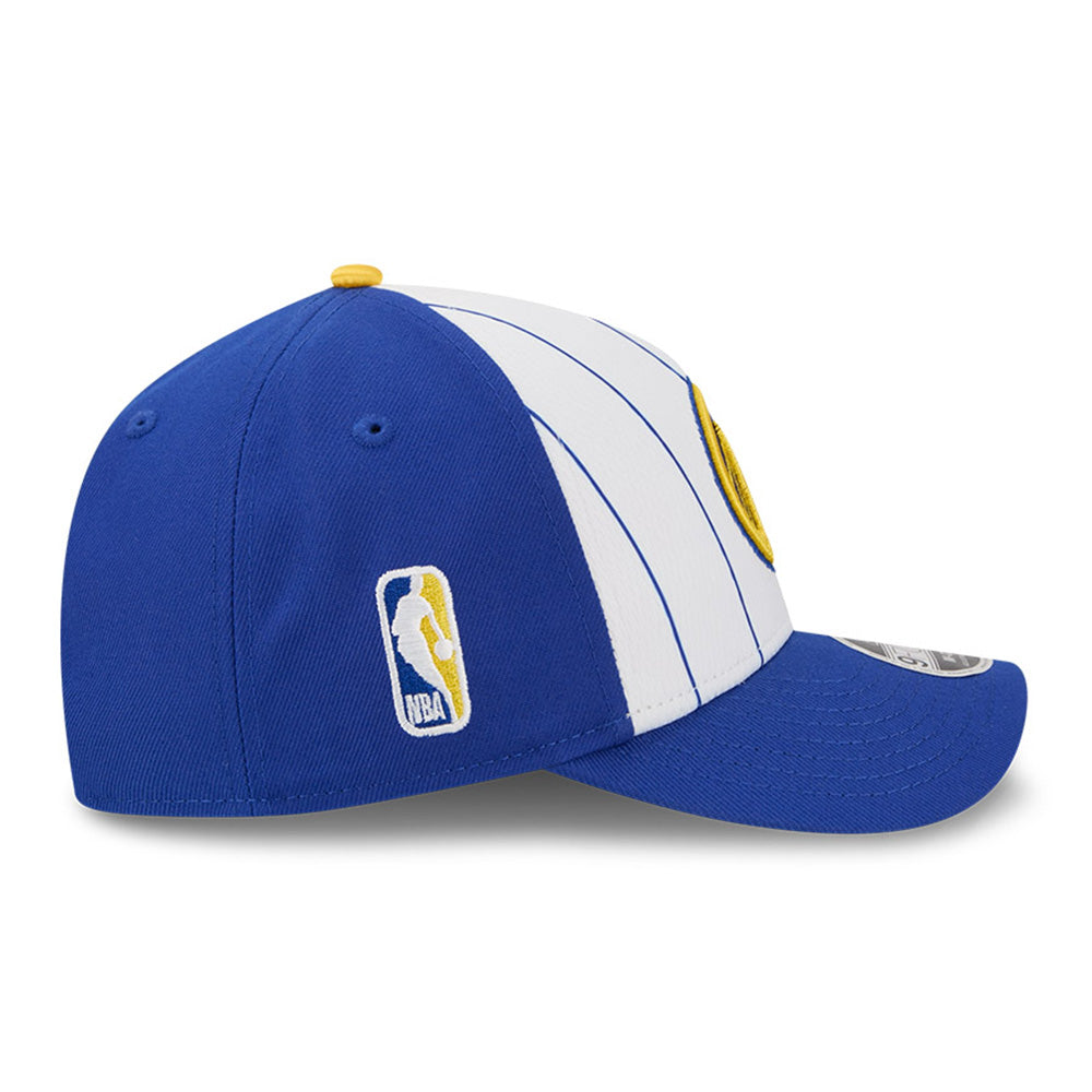 New Era Golden State Warriors Tip Off 2025 White Blue 9FORTY M-Crown A-Frame Snapback Cap