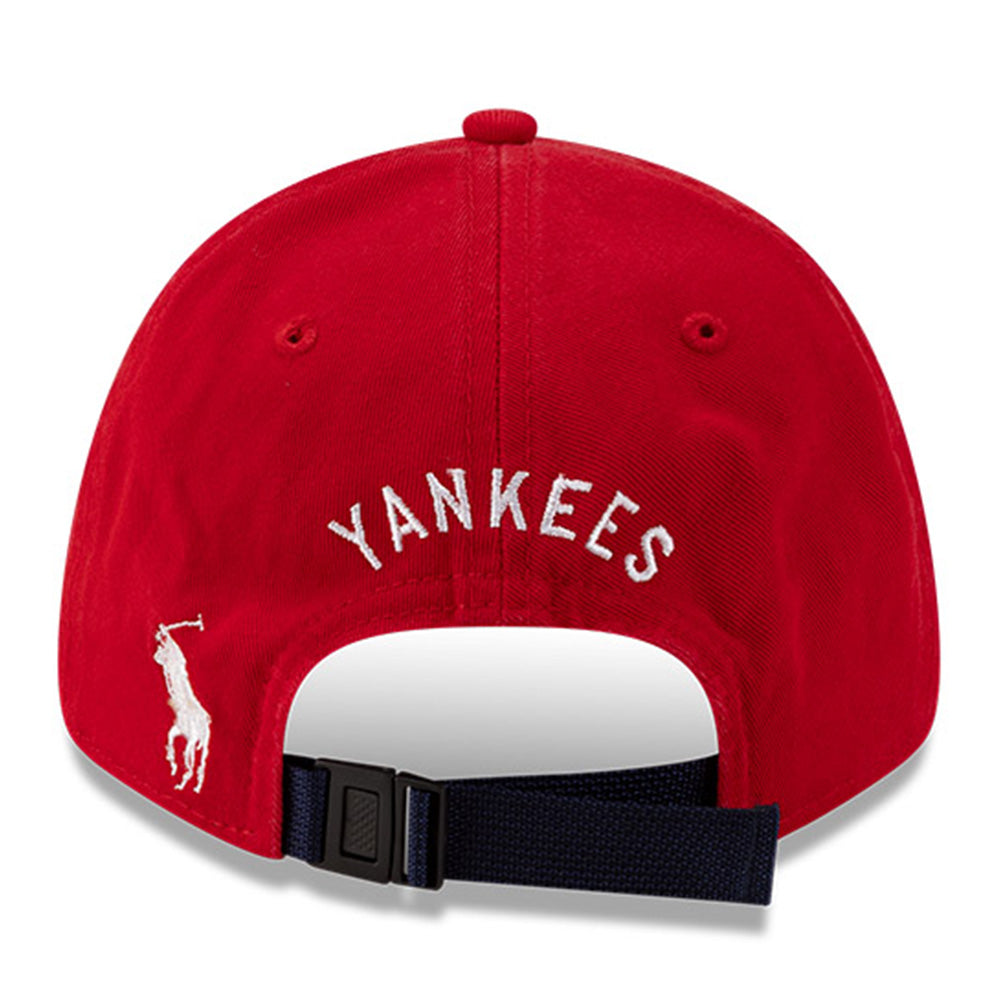New Era x Ralph Lauren (ONLINE EXCLUSIVE) New York Yankees Red 9FORTY Long Bill Adjustable Cap