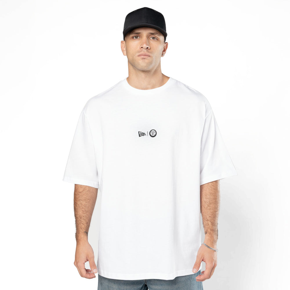 New Era x Sakamoto Days Wordmark White Oversized Short Sleeve T-Shirt