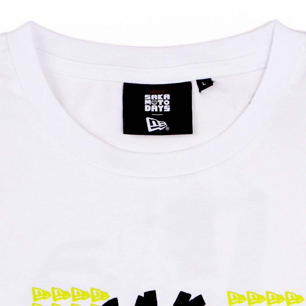 New Era x Sakamoto Days Graphic White Oversized Short Sleeve T-Shirt