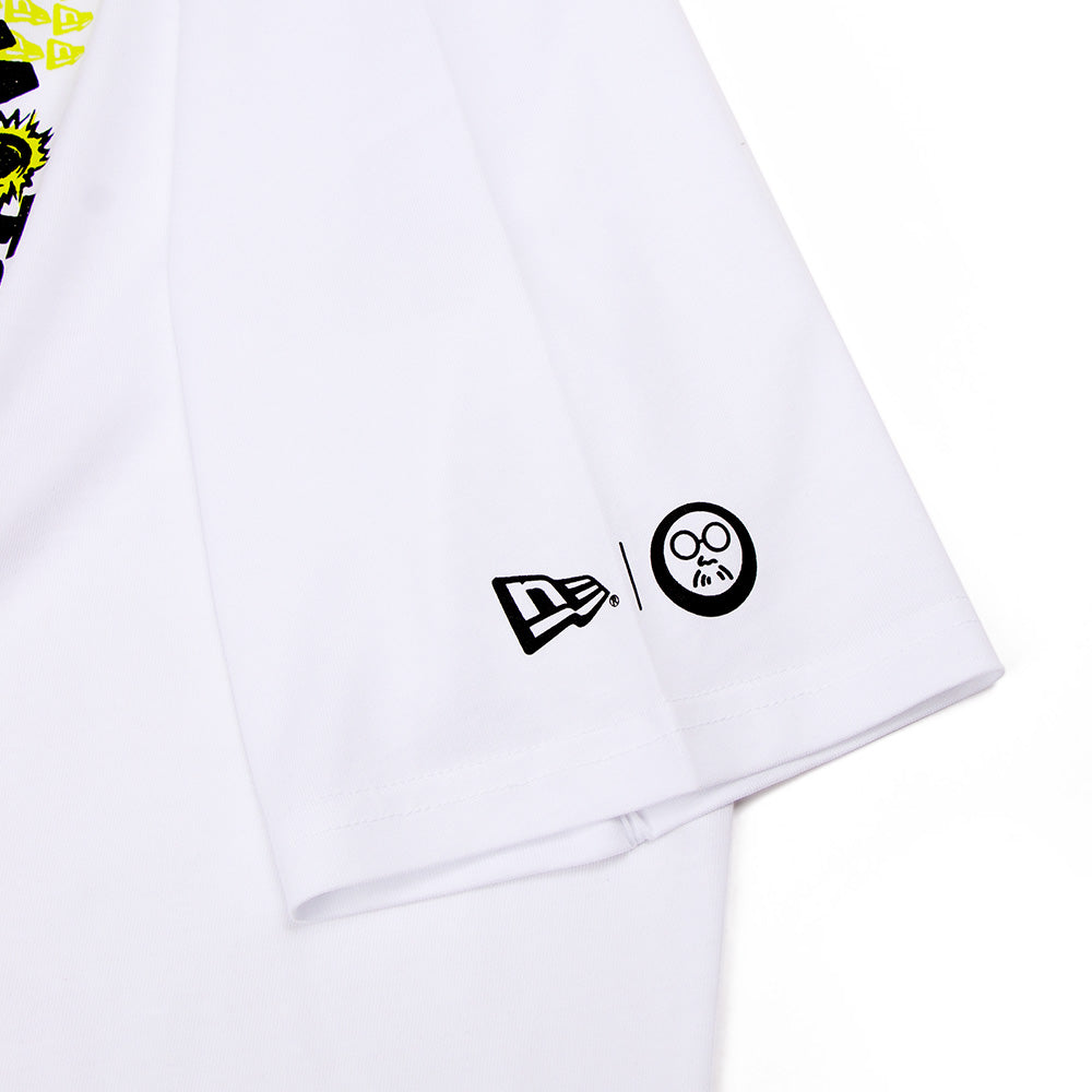 New Era x Sakamoto Days Graphic White Oversized Short Sleeve T-Shirt