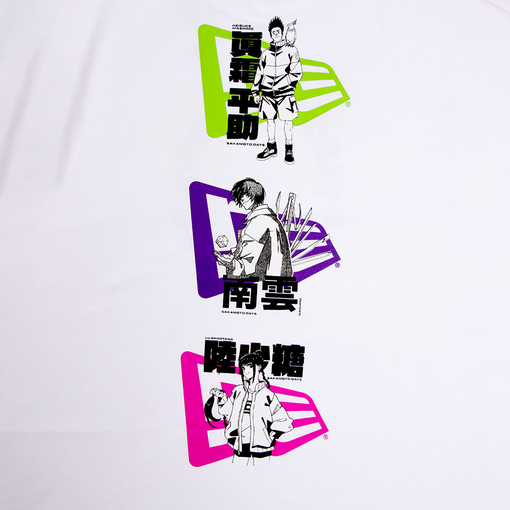 New Era x Sakamoto Days Graphic White Oversized Short Sleeve T-Shirt