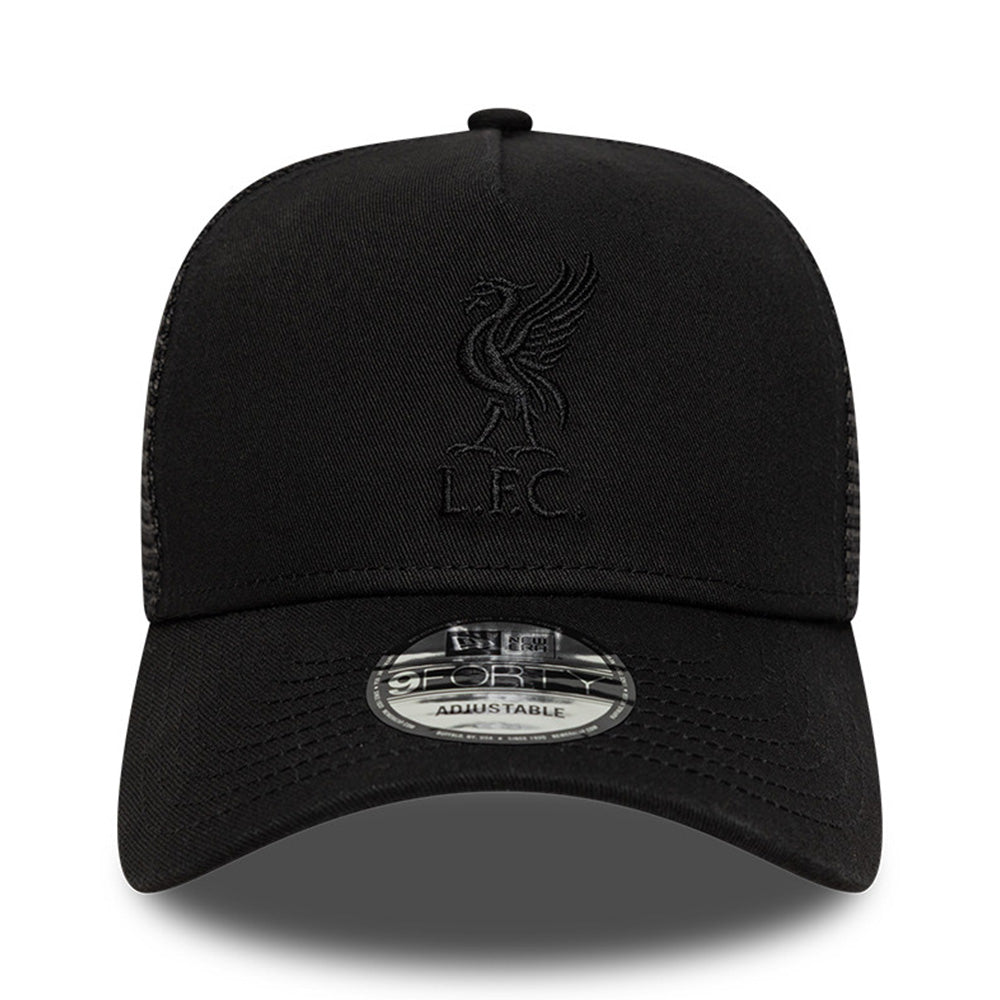 New Era Liverpool Football Club Black Core 9FORTY Trucker Snapback Cap