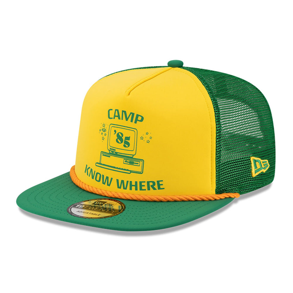 New Era x Stranger Things Graphic Yellow Green 19TWENTY Adjustable Cap