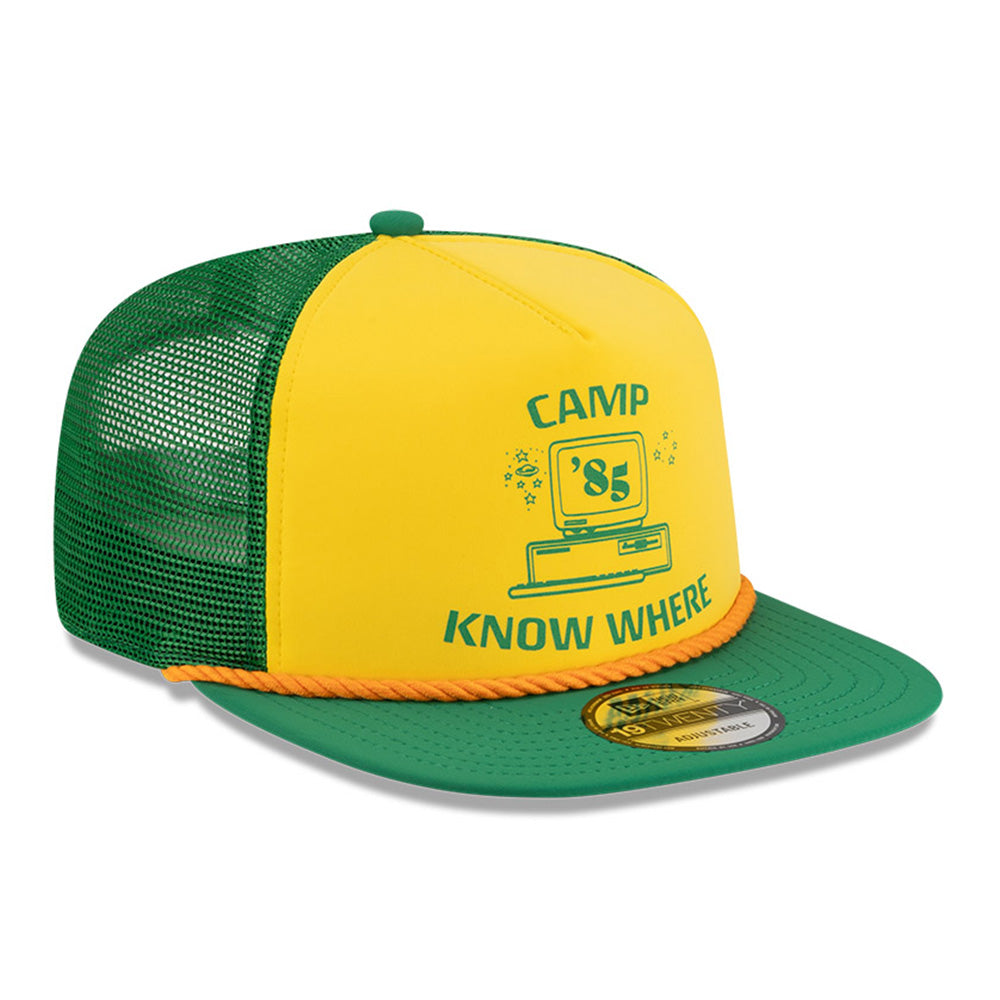 New Era x Stranger Things Graphic Yellow Green 19TWENTY Adjustable Cap
