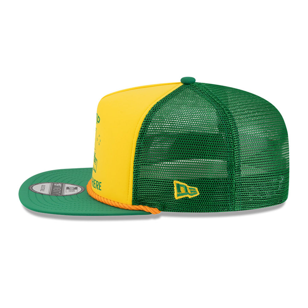 New Era x Stranger Things Graphic Yellow Green 19TWENTY Adjustable Cap