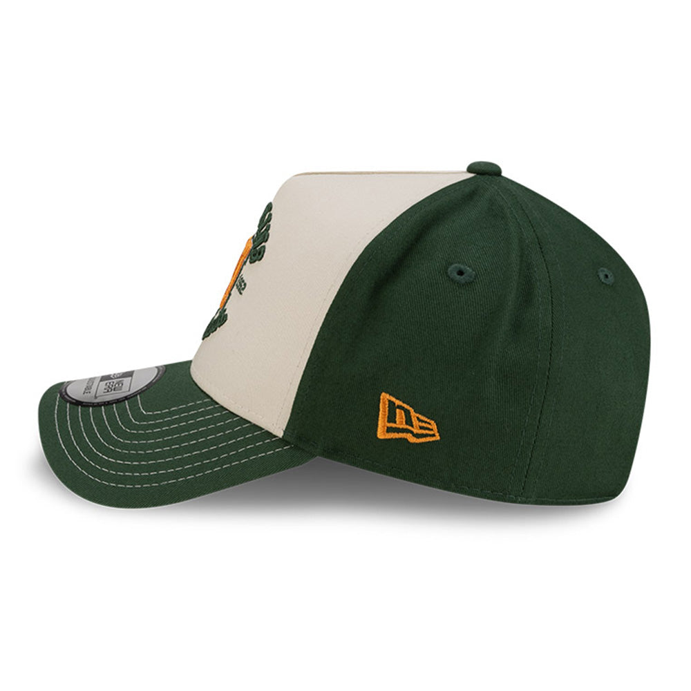 New Era x Stranger Things Hawkins High Green 9FORTY E-Frame Trucker Snapback Cap