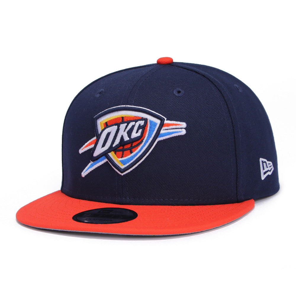 New Era Oaklahoma City Thunder OTC Oceanside Blue Orange 9FIFTY Snapback Cap
